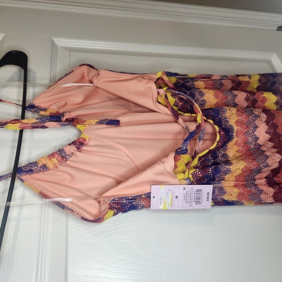 Wild Fable Pink and Purple Halter Sundress - Picture 5 of 11